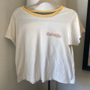 Retro Graphic Tee 100% Cotton ‘Radiate Joy’ 70s inspired hippie good vibes